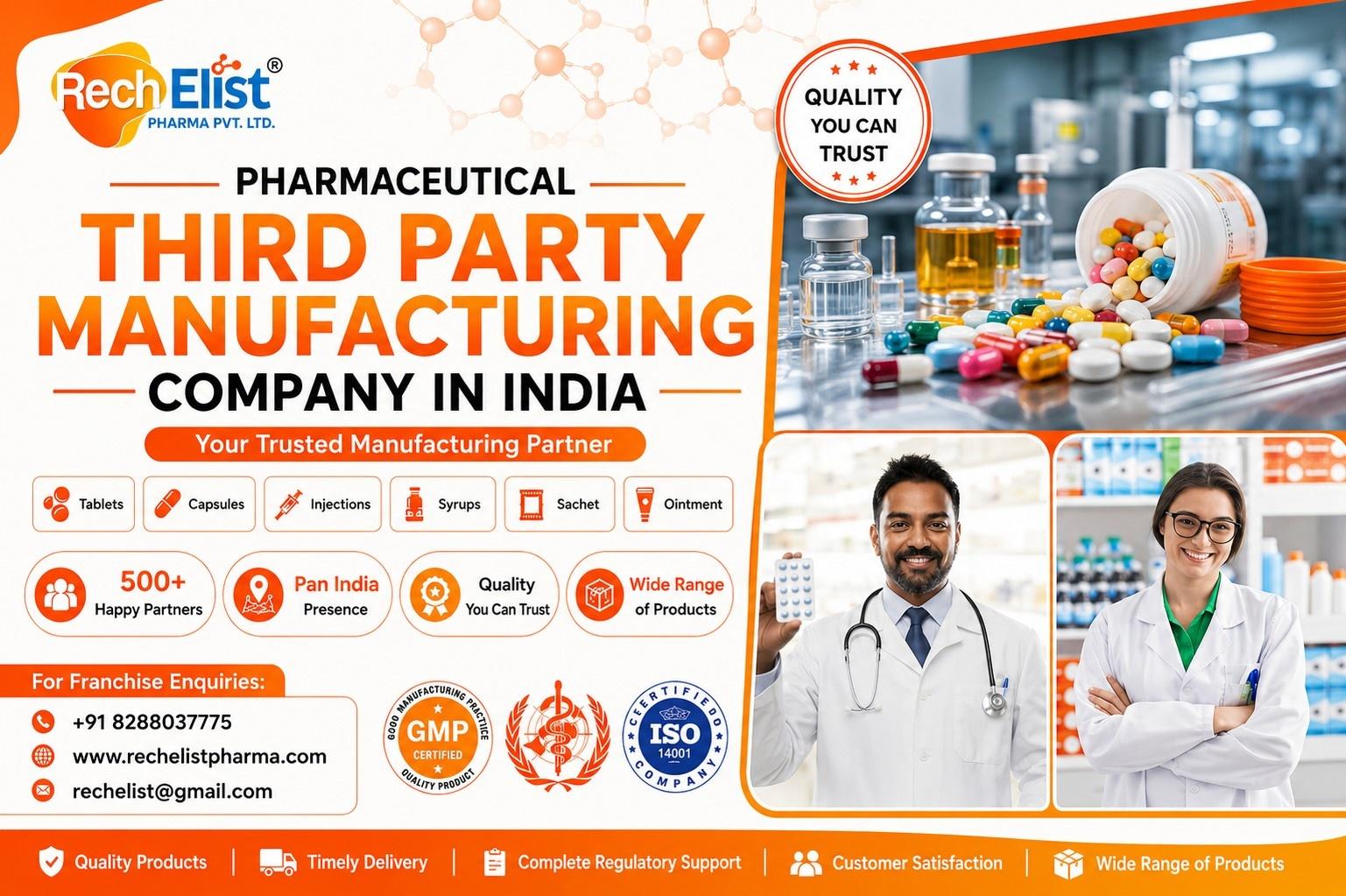 Pharmaceutical Third Party Manufacturing Company in India