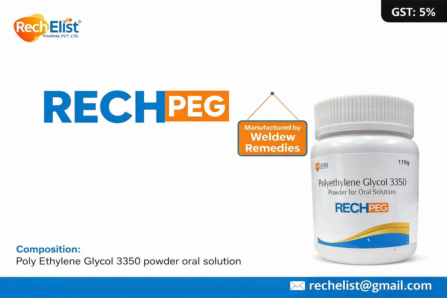 Poly Ethylene Glycol 3350 Powder Oral Solution