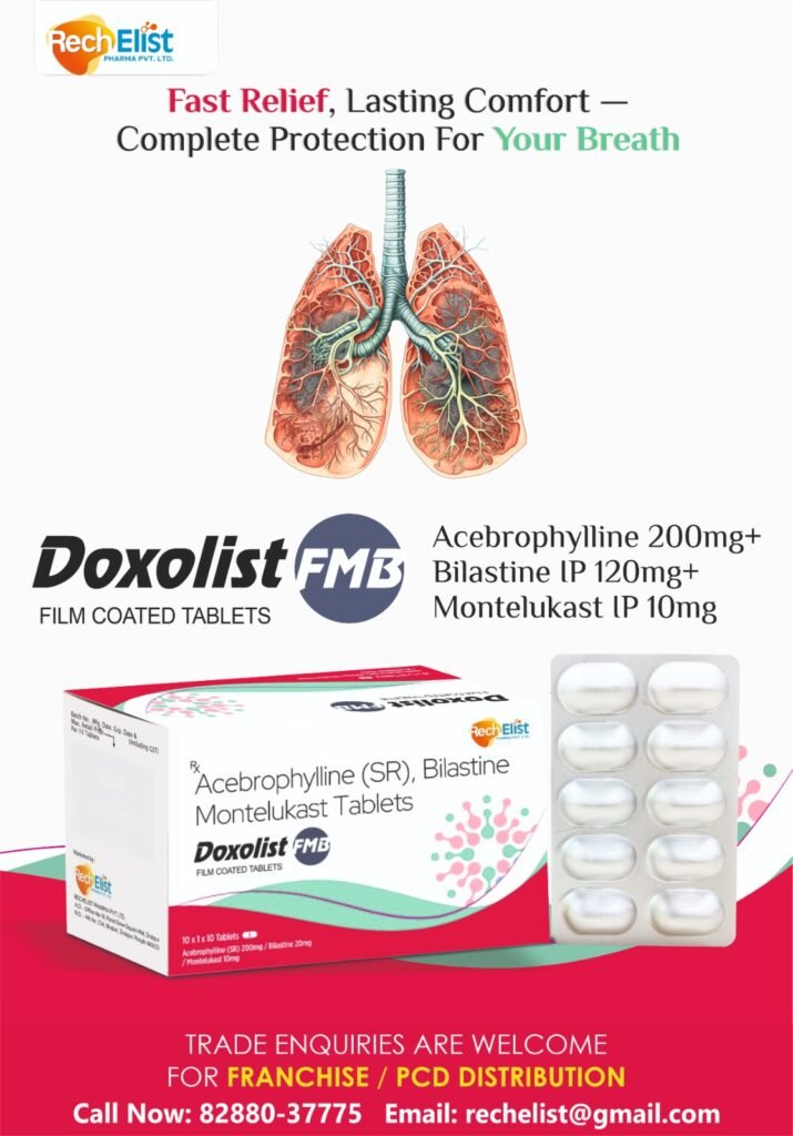 Bilastin 20mg+ Montelukast 10mg+ Acebrophylline 200mgPCD Pharma | Pharma Franchise | PCD Pharma Companies India. Email - rechelist@gmail.com