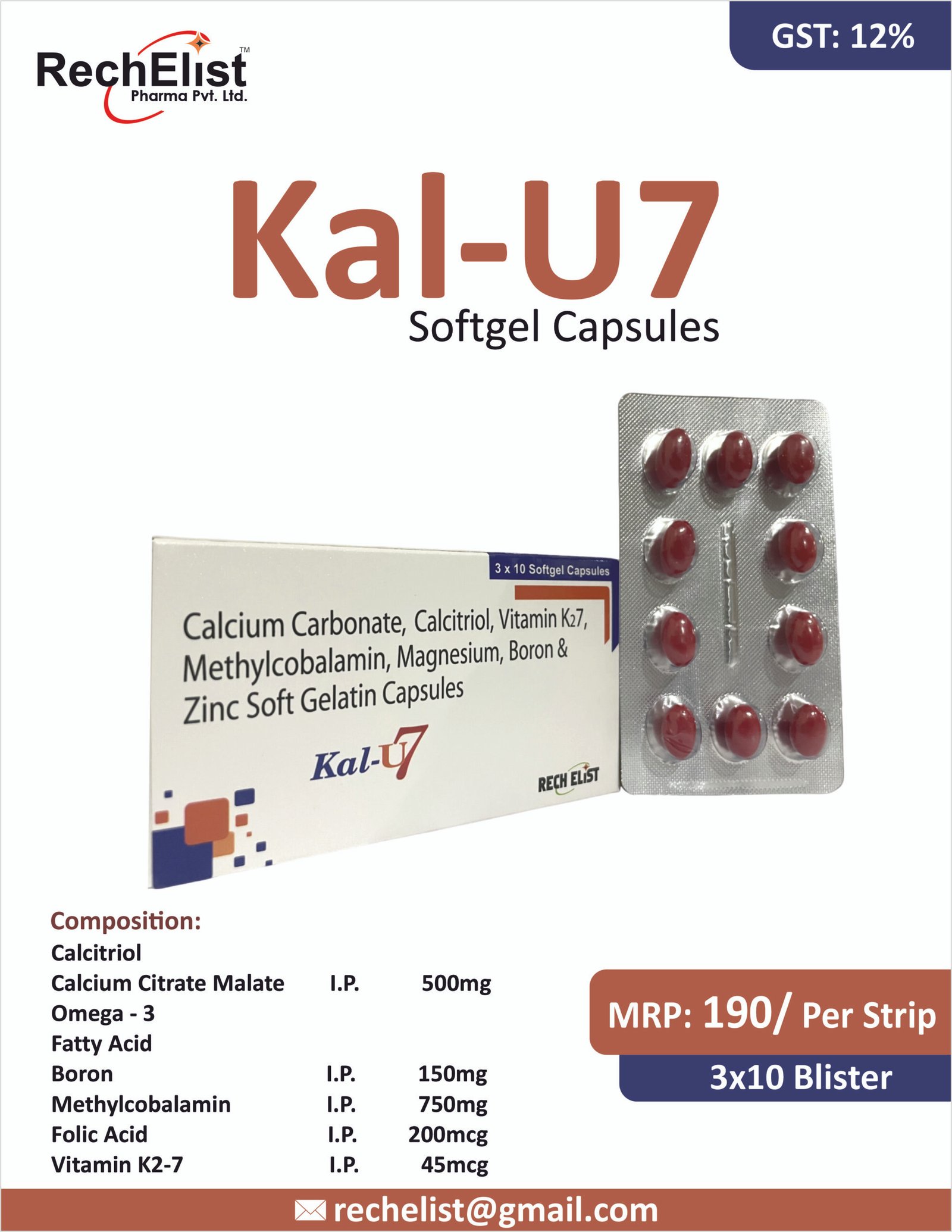kal u7 softgel capsules best for ortho pain , buy in bulk in India from Biophargroup